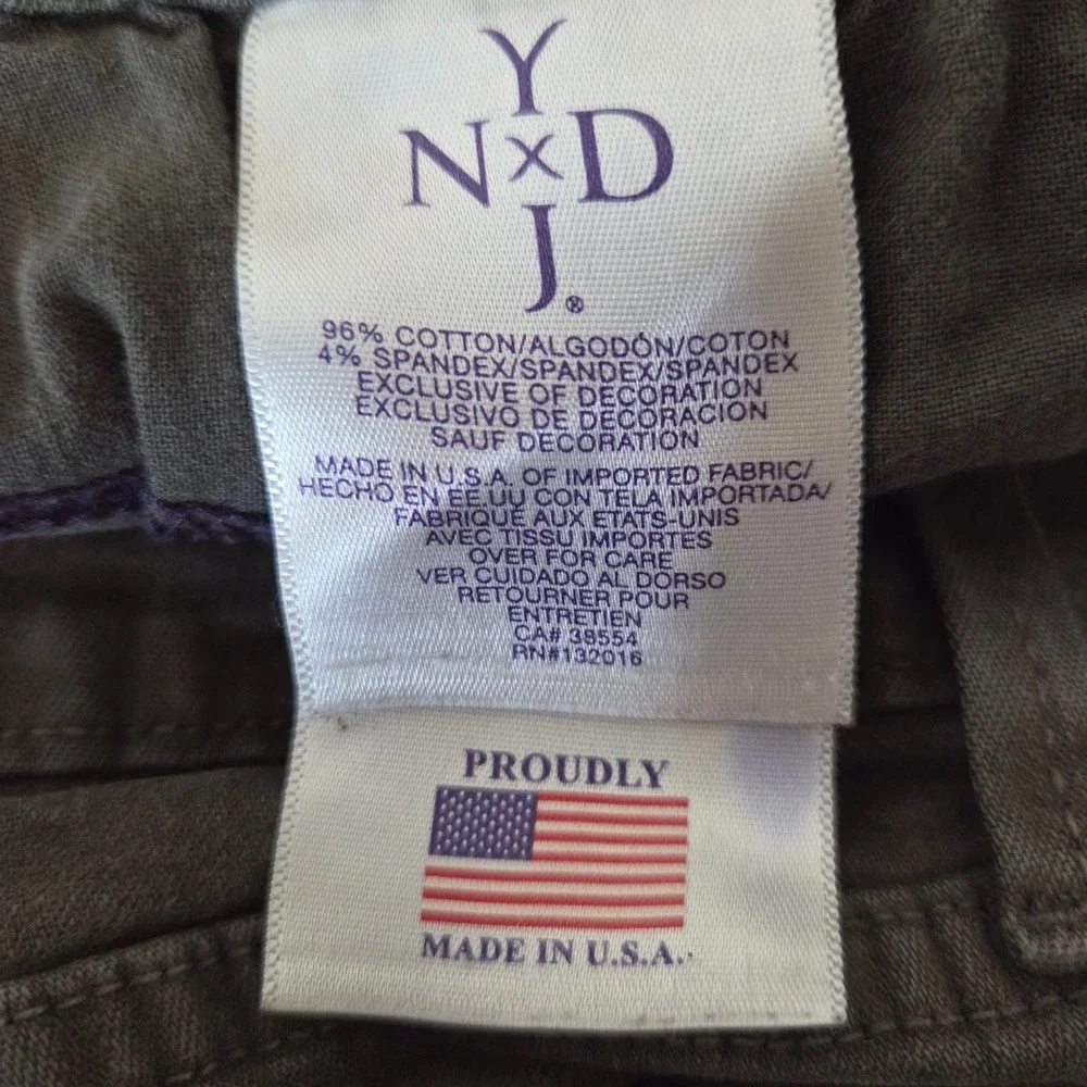 NYDJ‎ Grey Bootcut Jeans Lift Tuck Technology Size 14W Made in USA Womens